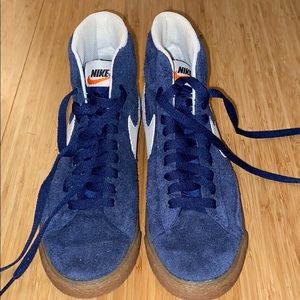 Retro blue Nike high tops